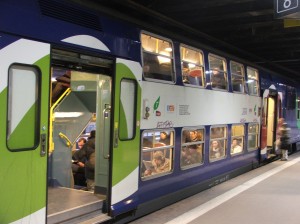Double Decker RER train in Paris