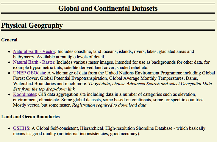 Screenshot of Free GIS Website